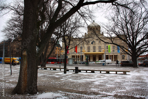 Dramaten vid Nybroplan/Stockholm på vintern photo