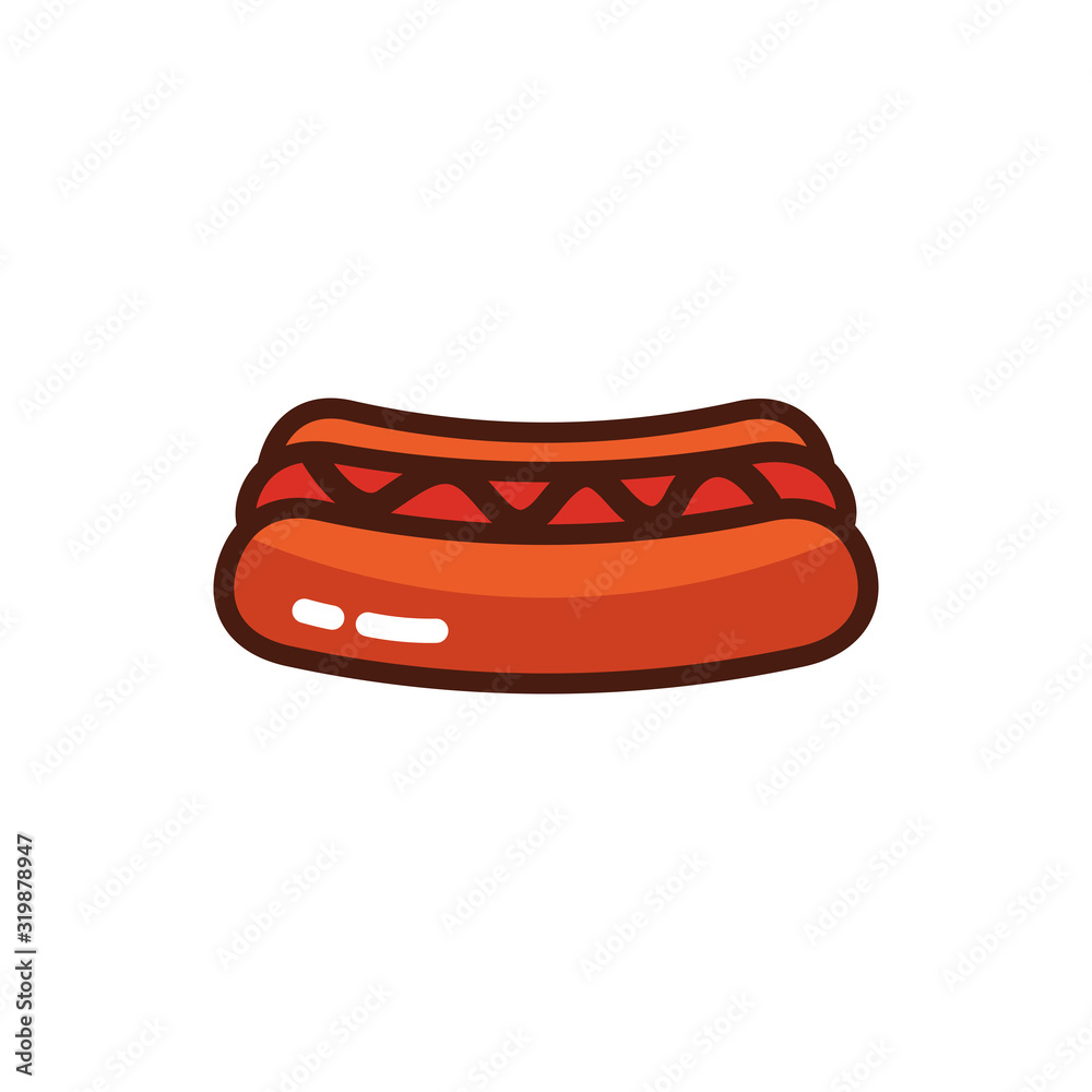 hot dog fast food icon hot dog fast food icon