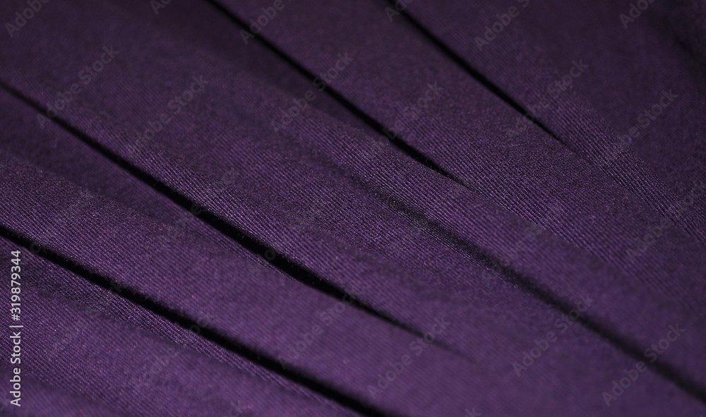 Fototapeta premium Fabric texture background, purple color.