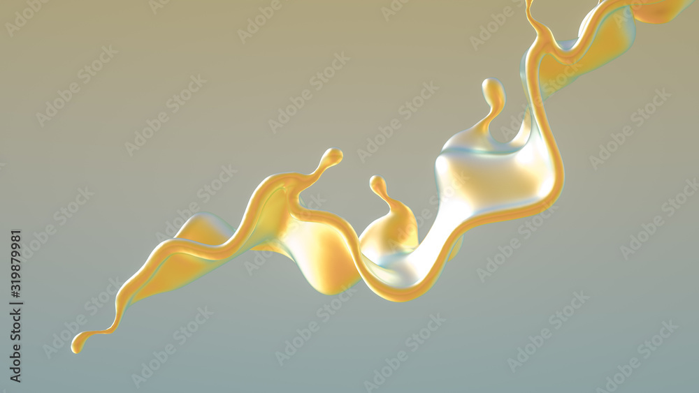 Splash fluid. 3d illustration, 3d rendering. Splash fluid. 3d illustration, 3d rendering.