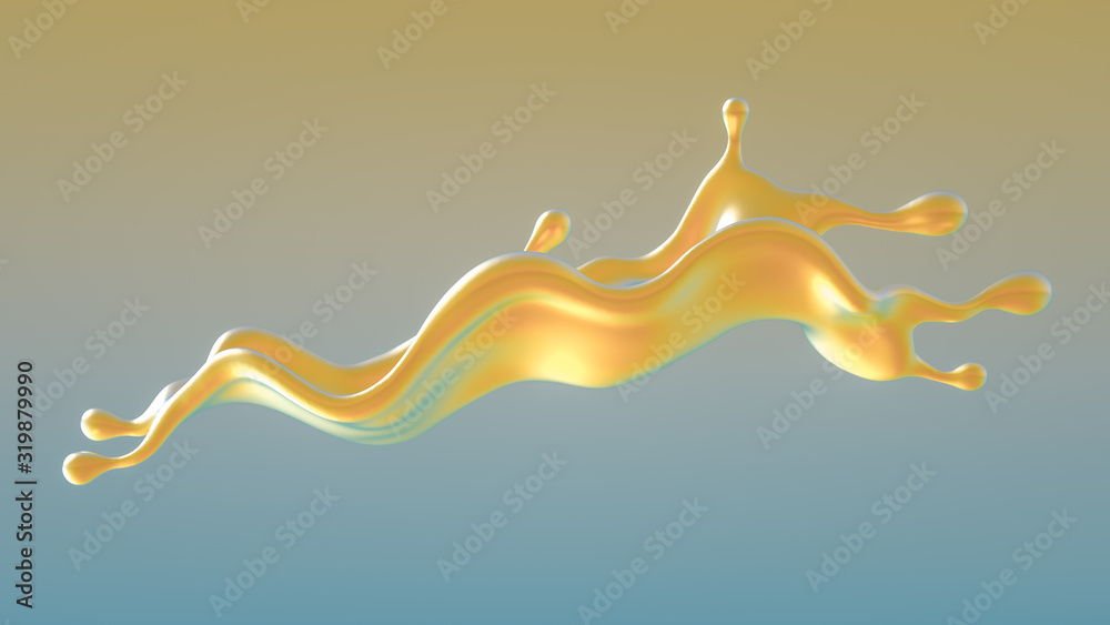 Splash fluid. 3d illustration, 3d rendering. Splash fluid. 3d illustration, 3d rendering.