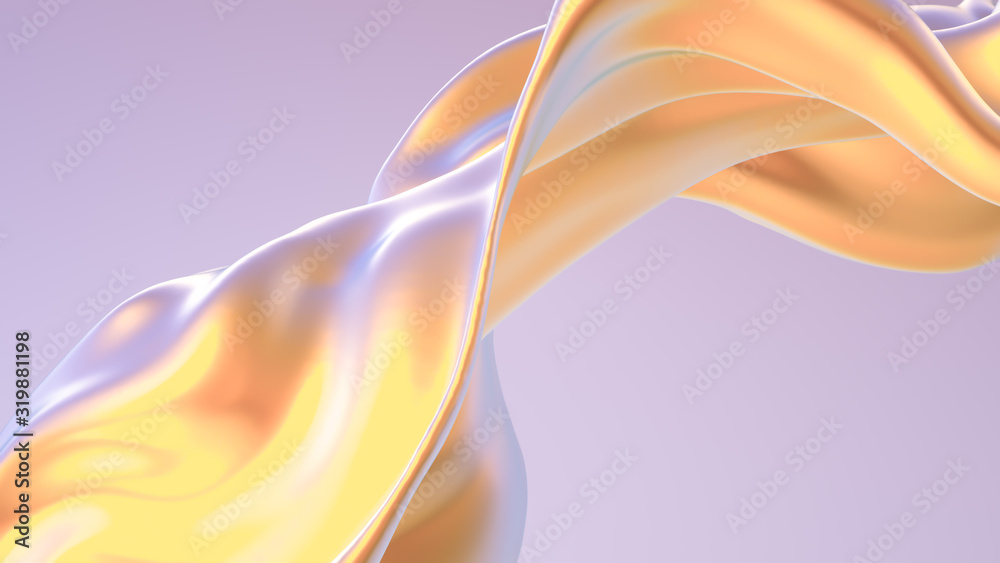 custom made wallpaper toronto digitalSplash fluid. 3d illustration, 3d rendering.