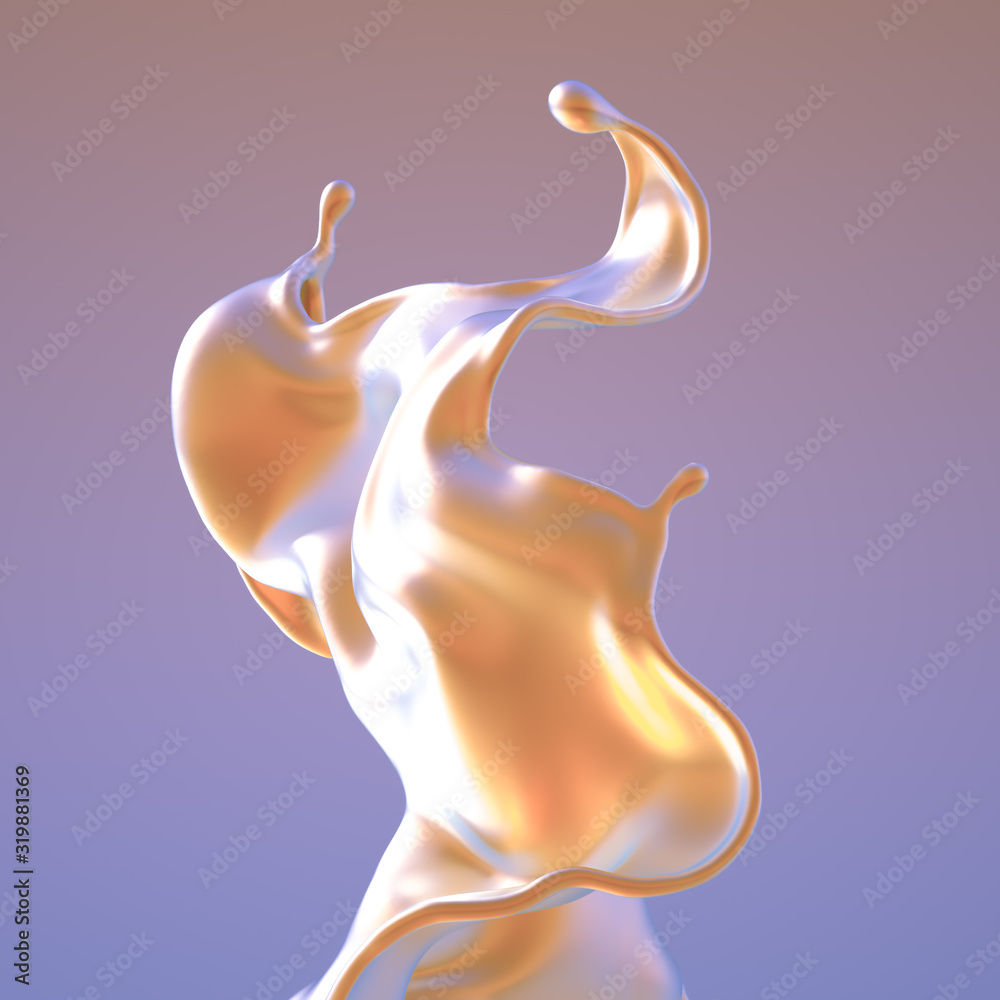 Splash fluid. 3d illustration, 3d rendering. Splash fluid. 3d illustration, 3d rendering.