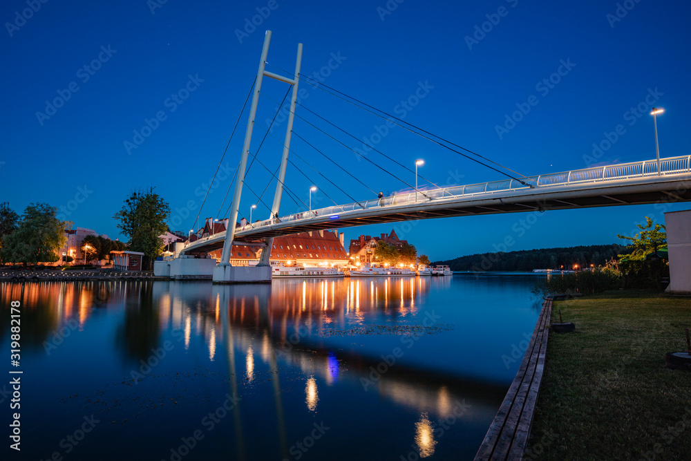 Pedestrian Bridge in Mikolajki Pedestrian Bridge in Mikolajki