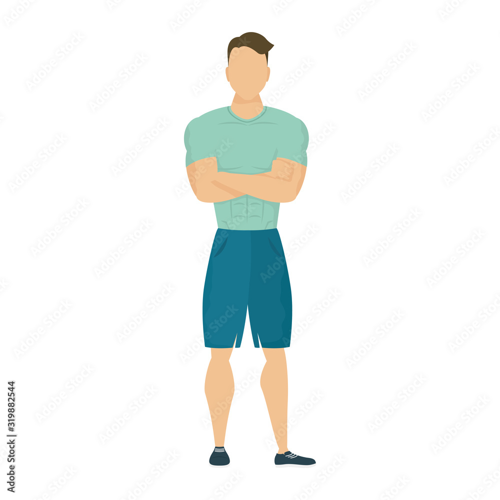 young man athlete character healthy lifestyle young man athlete character healthy lifestyle