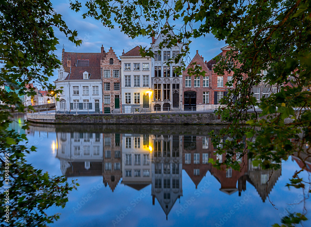 Bruges. Canal Spiegel Rei. Bruges. Canal Spiegel Rei.