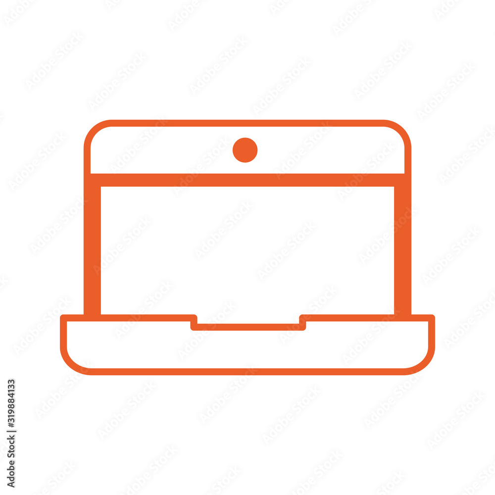 laptop computer device isolated icon laptop computer device isolated icon