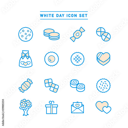 WHITE DAY ICON SET