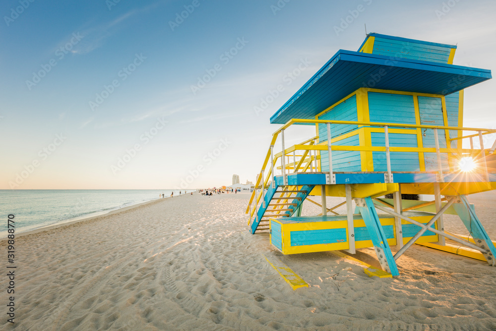 Obraz premium Lifeguard booth in Miami Beach