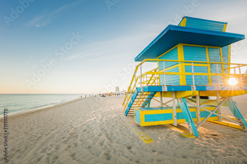 Lifeguard booth in Miami Beach