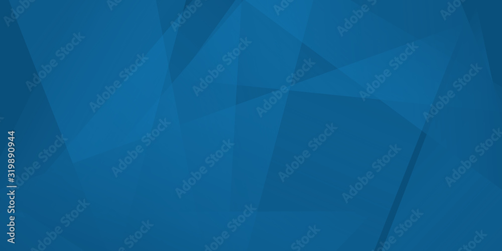 Fototapeta Blue triangle abstract presentation background. Grey white abstract background geometry shine and layer element vector for presentation design. Suit for business, corporate, institution, and party