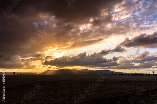 Sunset over the hills, Queensland Australia © Gary