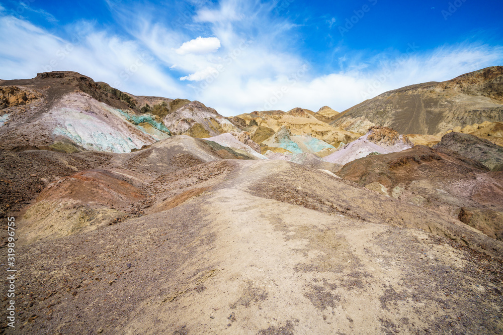 artists palette in death valley national park, california, usa artists palette in death valley national park, california, usa