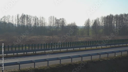 Highway on sunny day in Central Europe