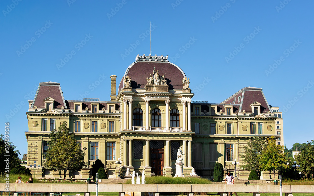 Palace de Justice Montbenon in Lausanne, Switzerland.