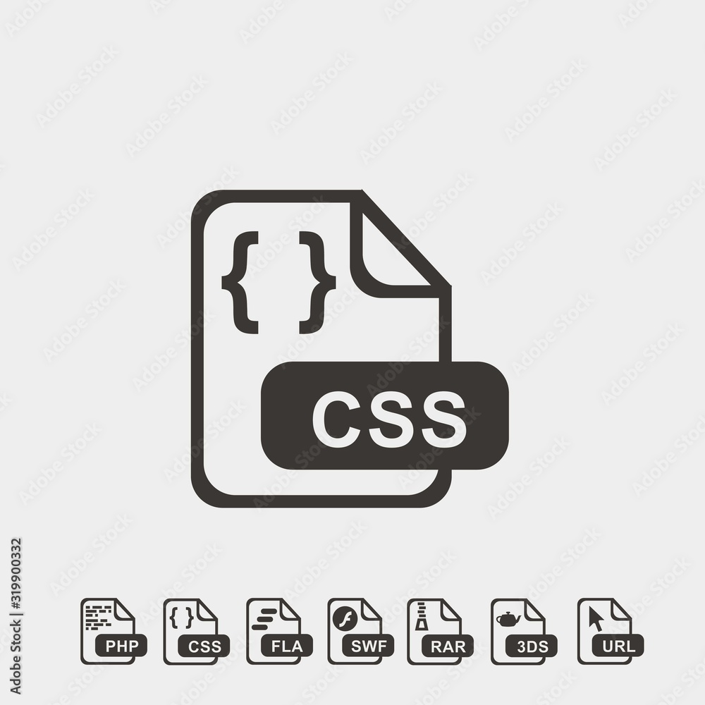 CSS format icon vector illustration and symbol foir website and graphic design CSS format icon vector illustration and symbol foir website and graphic design