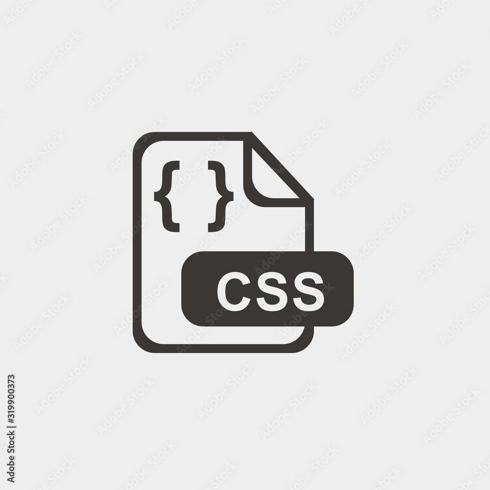 CSS format icon vector illustration and symbol foir website and graphic design CSS format icon vector illustration and symbol foir website and graphic design