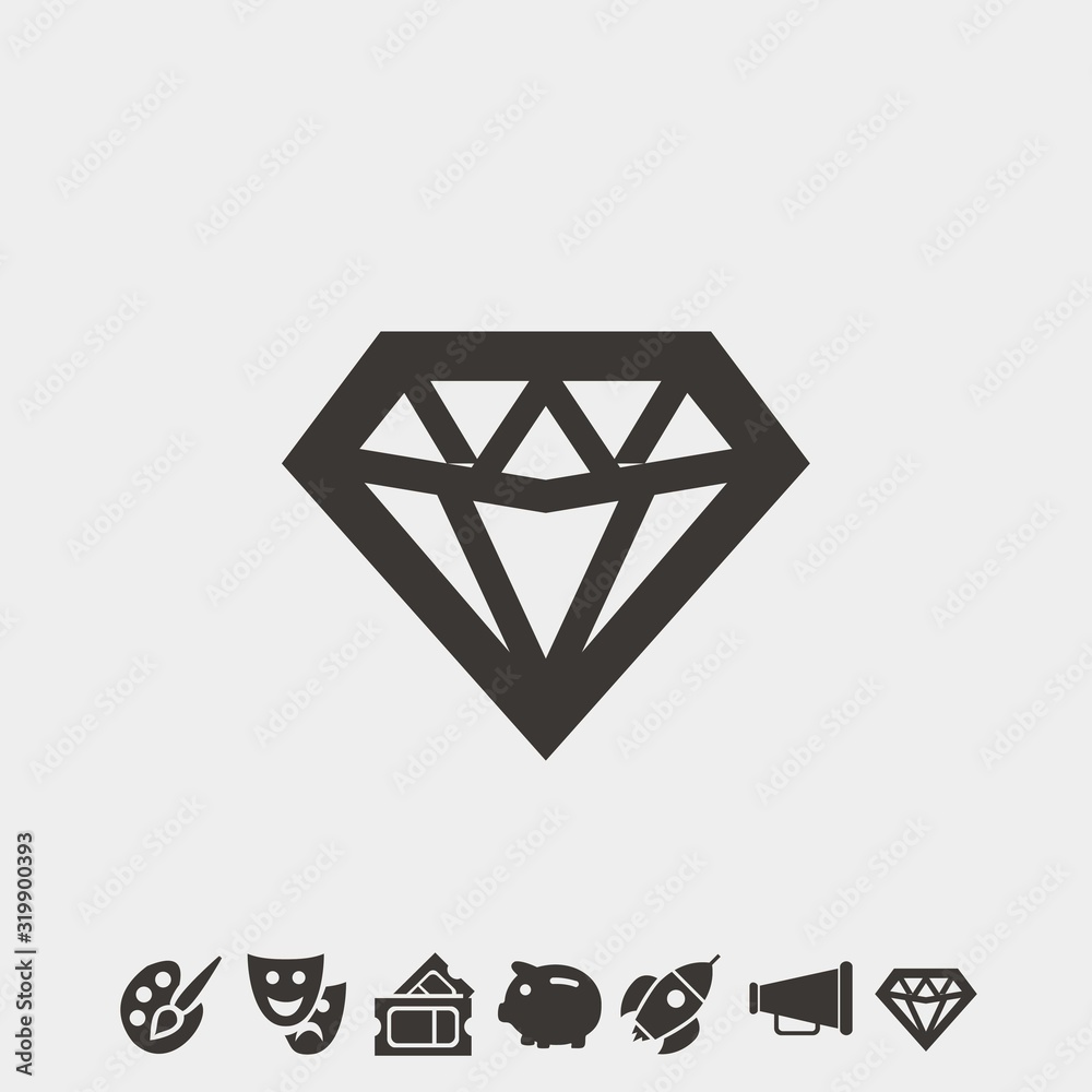 diamond icon vector illustration and symbol foir website and graphic design diamond icon vector illustration and symbol foir website and graphic design