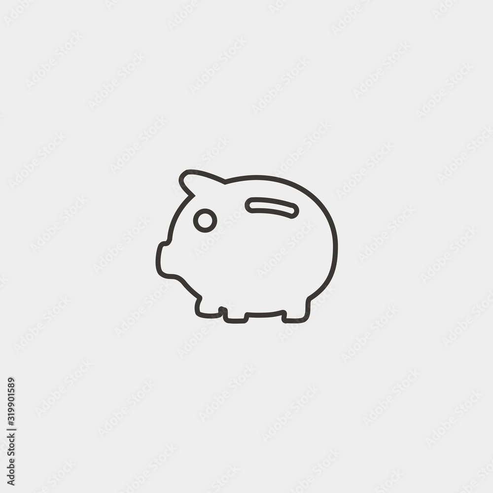 piggybank icon vector illustration and symbol foir website and graphic design piggybank icon vector illustration and symbol foir website and graphic design