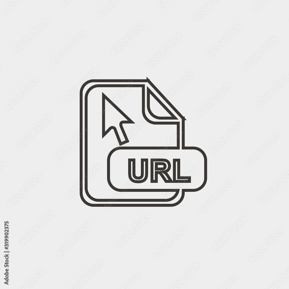URL format icon vector illustration and symbol foir website and graphic design URL format icon vector illustration and symbol foir website and graphic design