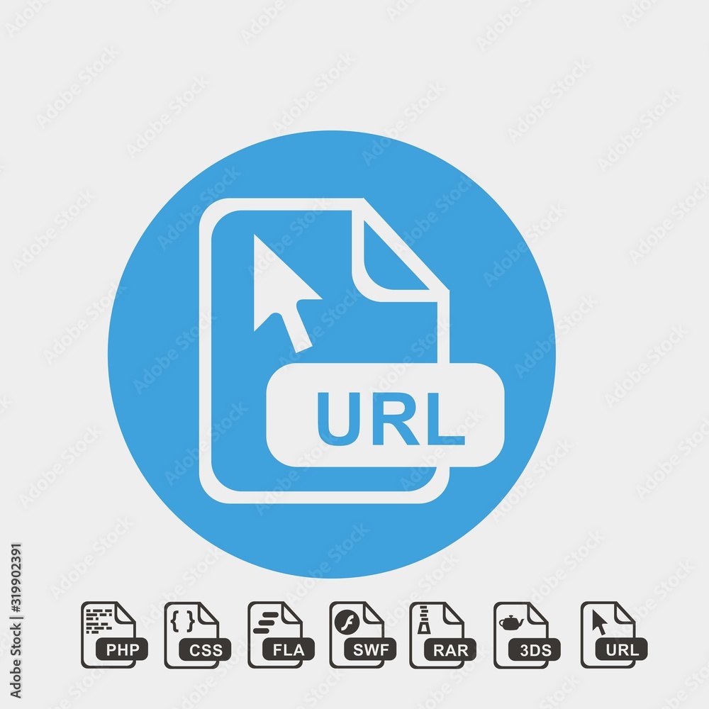 URL format icon vector illustration and symbol foir website and graphic design URL format icon vector illustration and symbol foir website and graphic design