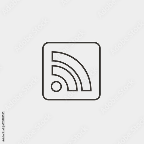 Wallpaper Mural wifi icon vector illustration and symbol foir website and graphic design Torontodigital.ca