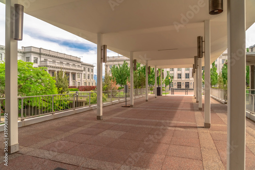 Entryway to the Utah State Capital Building in downtown Salt Lake City © Jason