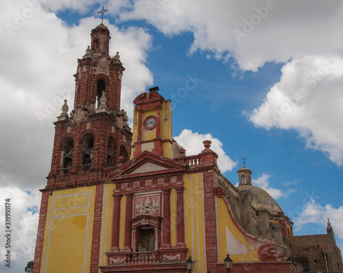 San Pedro and San Pablo parish temple cathedral, Cadereyta de Montes, Queretaro, Mexico Armas Square photo