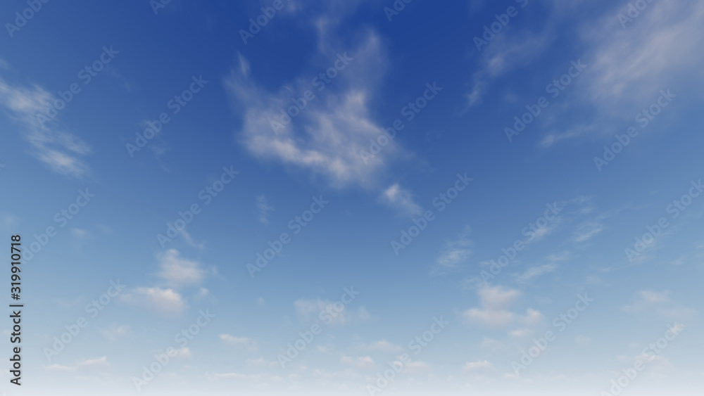 Fototapeta premium Cloudy blue sky abstract background, blue sky background with tiny clouds