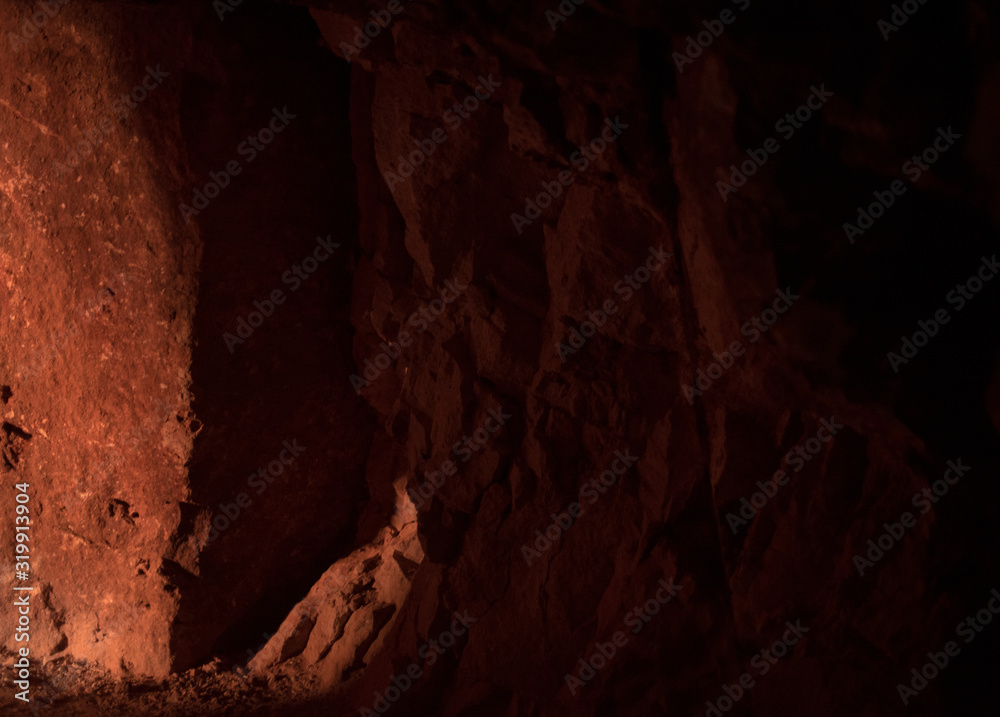 La Trinidad, Tequisquiapan, Querétaro, Mexico Darkness inside Opal mines