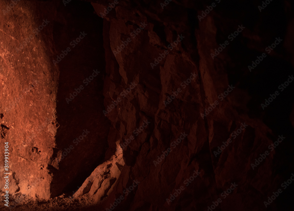 La Trinidad, Tequisquiapan, Querétaro, Mexico Darkness inside Opal mines La Trinidad, Tequisquiapan, Querétaro, Mexico Darkness inside Opal mines