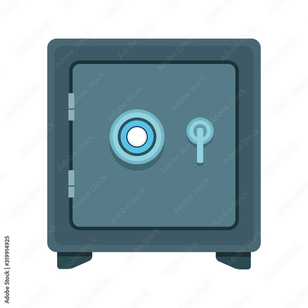 strong box icon, colorful design