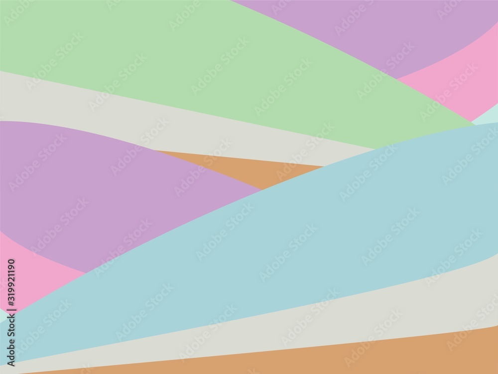 Obraz premium The Amazing of Colorful Art Pink, Green, Orange, Purple and Blue, Abstract Modern Shape Background or Wallpaper