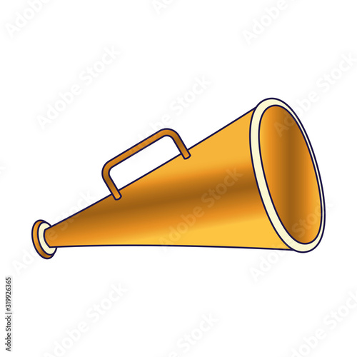 directors megaphone icon, colorful design