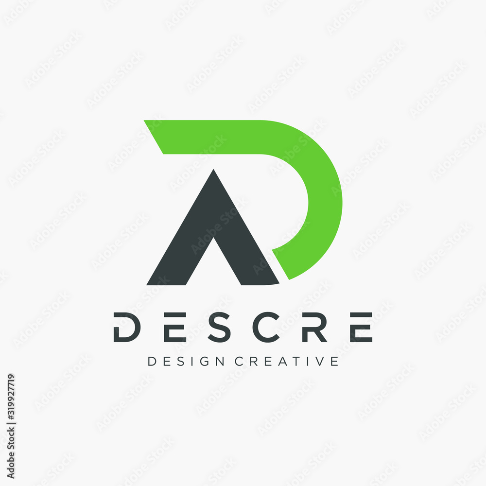 Abstract letter AD DA simple logo design Template. Logo Emblem Capital Letter Modern Template. Creative minimalist logotype icon symbol. -VECTOR Abstract letter AD DA simple logo design Template. Logo Emblem Capital Letter Modern Template. Creative minimalist logotype icon symbol. -VECTOR