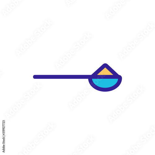 Dose of medicine icon vector. A thin line sign. Isolated contour symbol illustration