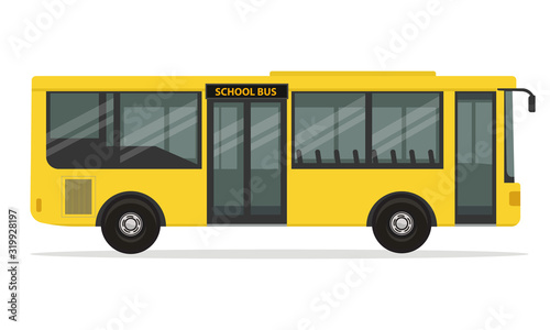 modern school bus, concept illustration vector design