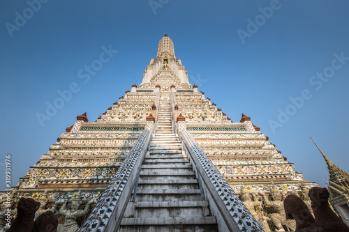 Beautiful of Wat Arun temple in Bangkok  Thailand.