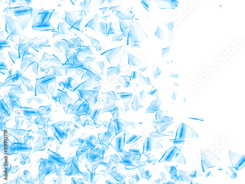 Shatttered glass abstract background. Black and white tone.