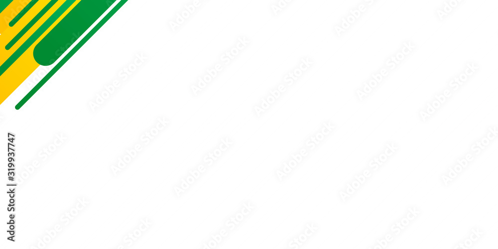 Obraz premium Green yellow abstract presentation background with copy space.