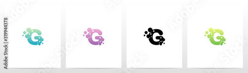 Soap Bubble On Letter Logo Design G