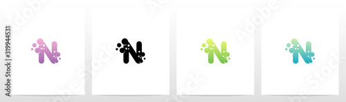 Soap Bubble On Letter Logo Design N