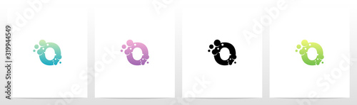 Soap Bubble On Letter Logo Design O