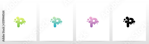 Soap Bubble On Letter Logo Design P
