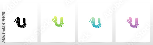 Soap Bubble On Letter Logo Design U