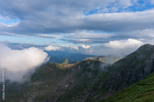 Mountain landscape in Carpathian Mountains