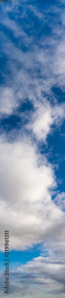 Fantastic clouds against blue sky, panorama Fantastic clouds against blue sky, panorama