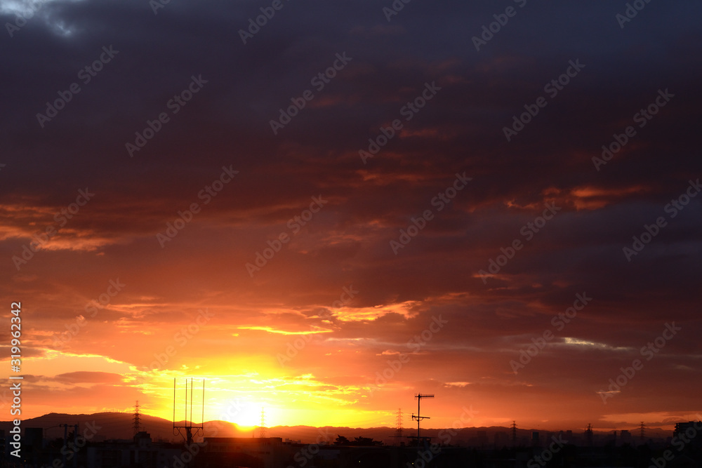 Fototapeta premium 海辺の朝日