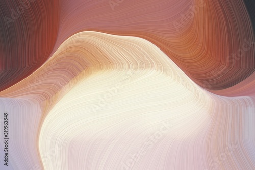 fluid artistic waves with contemporary waves design with pastel gray, light gray and brown color