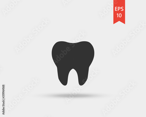 Teeth icon. Realistic Tooth Poster Transperent Stomatology Icon